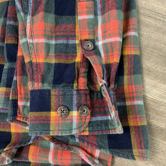 Duluth Trading Mens Large Heavy Flannel Long Sleeve Shirt Relaxed Fit Cotton - Picture 3 of 11